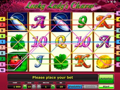 Игровой автомат Lucky Lady's Charm Deluxe в казино Вулкан