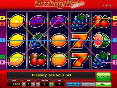 Игровой автомат Sizzling Hot Deluxe в казино Вулкан